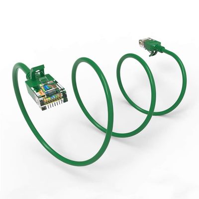 0.5Ft Cat6A UTP Slim Ethernet Network Booted Cable 28AWG Green