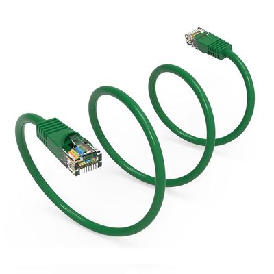 10Ft Cat5E UTP Ethernet Network Booted Cable Green