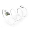 0.5Ft Cat6A UTP Slim Ethernet Network Booted Cable 28AWG White view 1