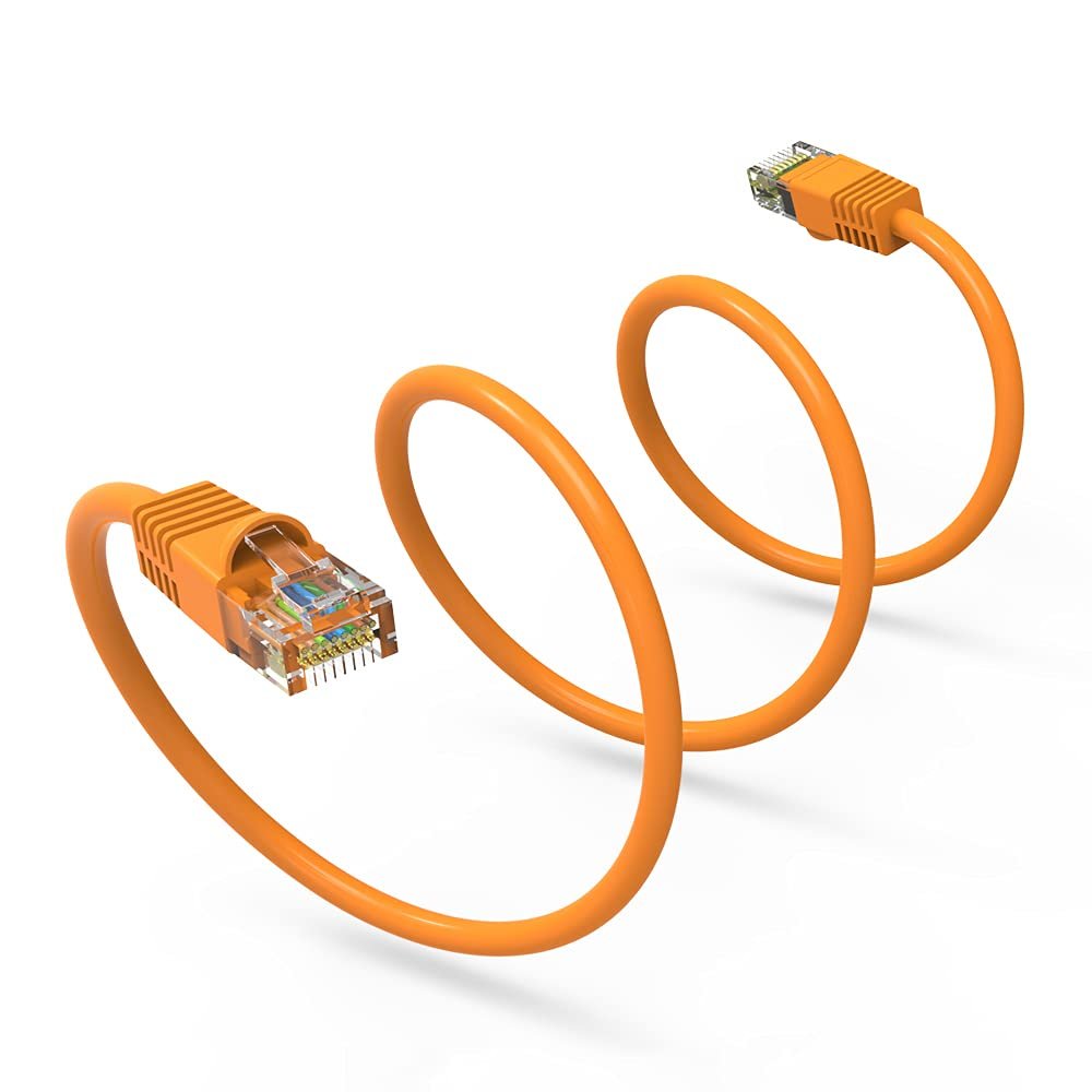 100Ft Cat6 UTP Ethernet Network Booted Cable Orange