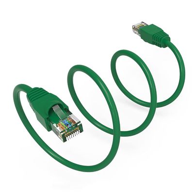10Ft Cat6A UTP Ethernet Network Booted Cable Green