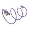 0.5Ft Cat6A UTP Slim Ethernet Network Booted Cable 28AWG Purple view 1