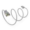 0.5Ft Cat6A UTP Slim Ethernet Network Booted Cable 28AWG Gray view 1