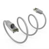 0.5Ft Cat5E Shielded (FTP) Ethernet Network Booted Cable Gray view 1