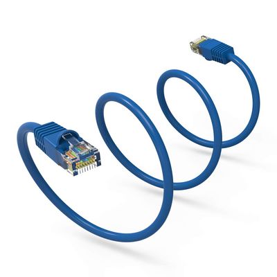 6Ft Cat6 UTP Ethernet Network Booted Cable Blue