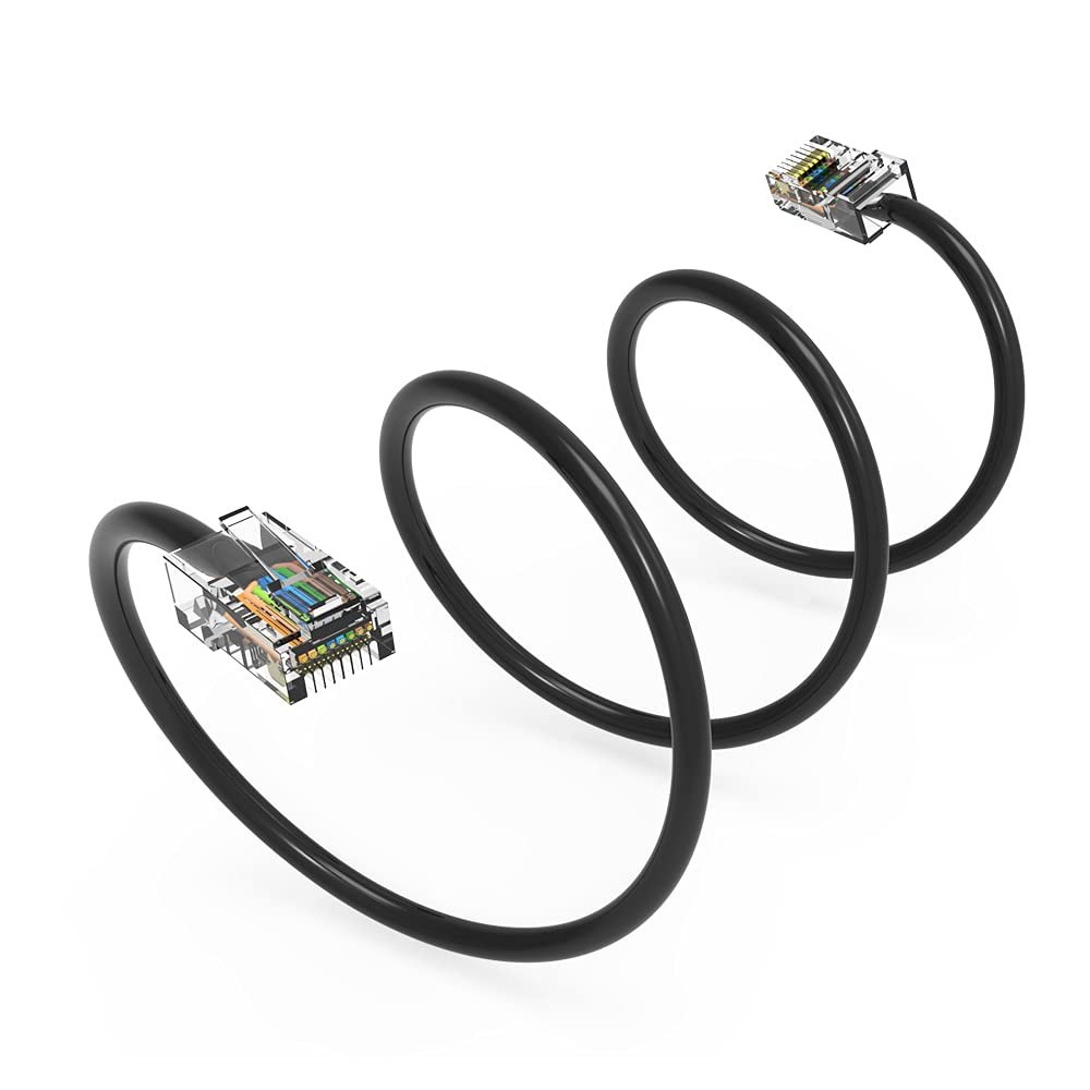 100Ft Cat6 UTP Ethernet Network Non Booted Cable Black