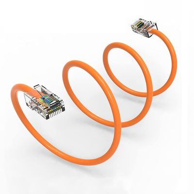 100Ft Cat5E UTP Ethernet Network Non Booted Cable Orange