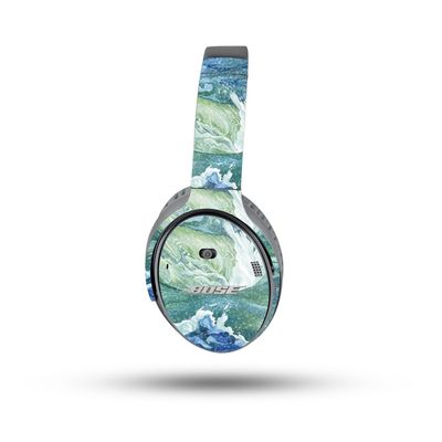 MightySkins Glossy Glitter Skin Compatible with Bose QuietComfort 35 II Headphones - Cyclone Wave | Protective, Durable High-Gloss Glitter Finish | Easy to Apply