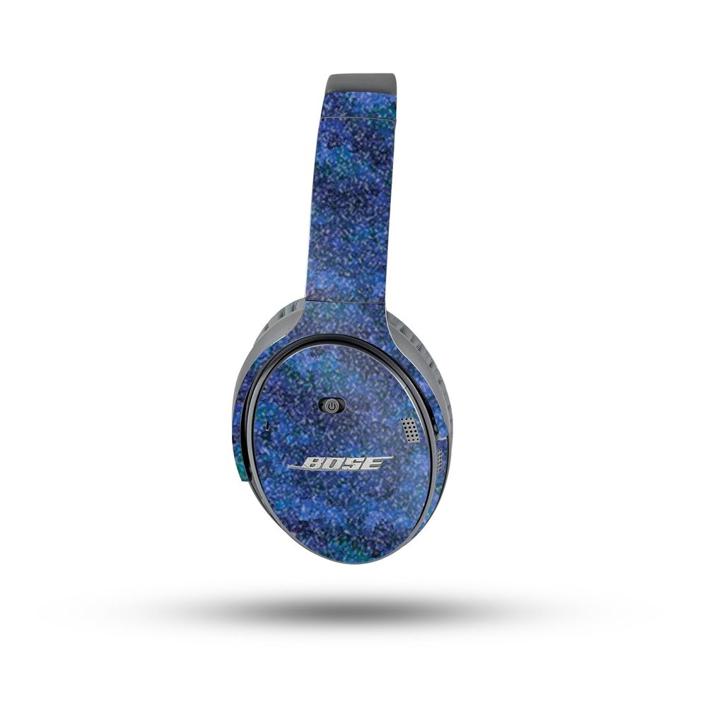 MightySkins Glossy Glitter Skin Compatible with Bose QuietComfort 35 II Headphones - Blue Ice | Protective, Durable High-Gloss Glitter Finish | Easy to Apply, Remove, and Change Styles