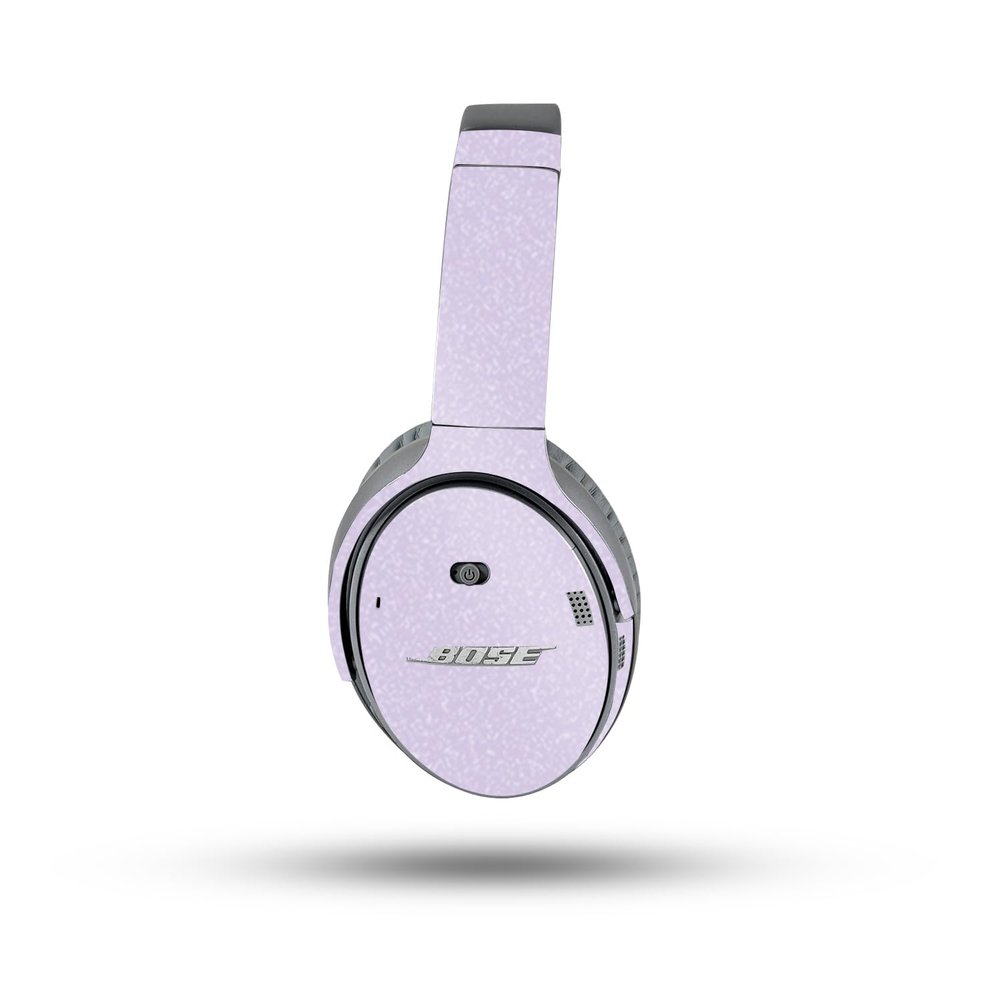 MightySkins Glossy Glitter Skin Compatible with Bose QuietComfort 35 II Headphones - Solid Lilac | Protective, Durable High-Gloss Glitter Finish | Easy to Apply