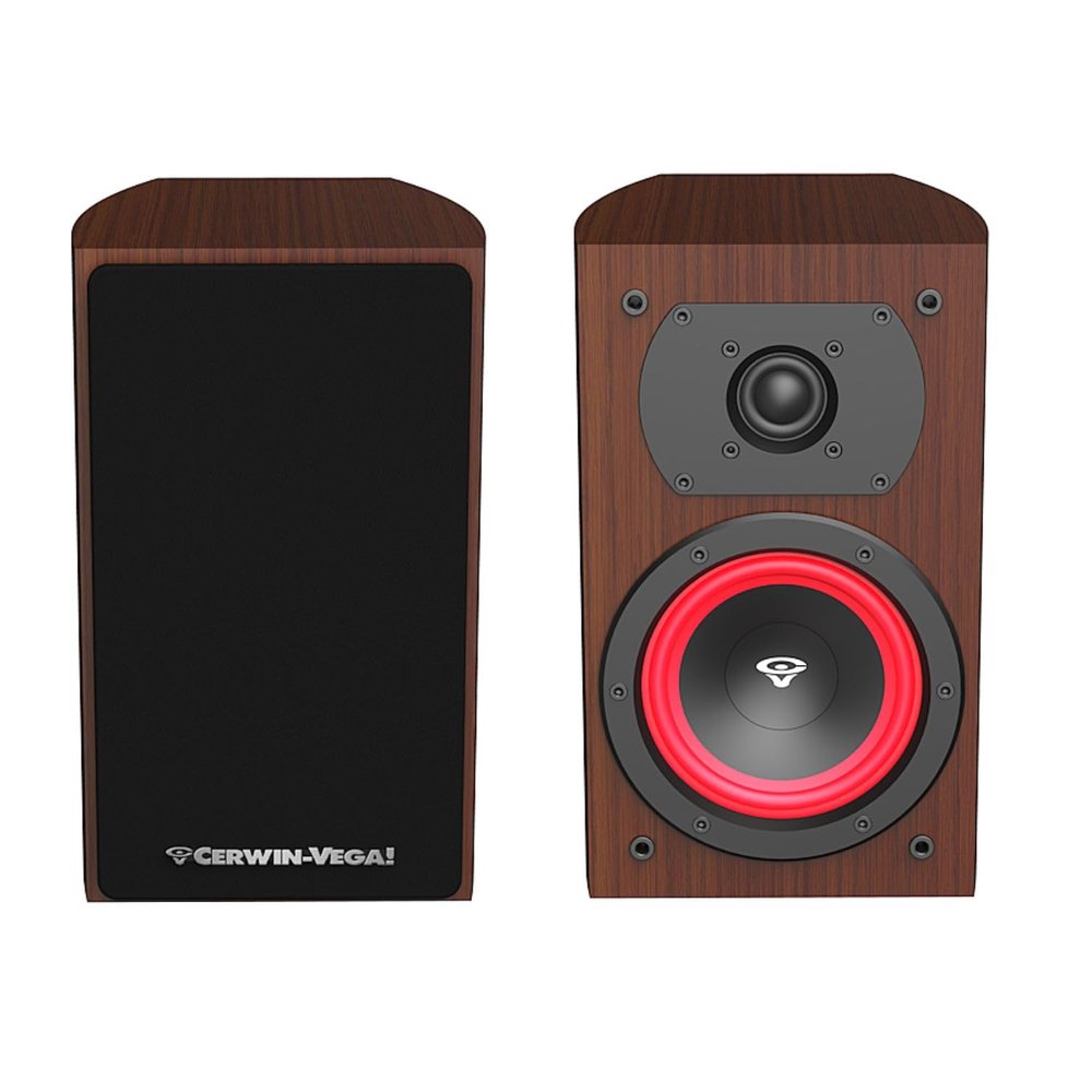 Cerwin Vega!LA Series 6.5 2-Way Bookshelf Speakers (Pair) - LA165E(Expresso)