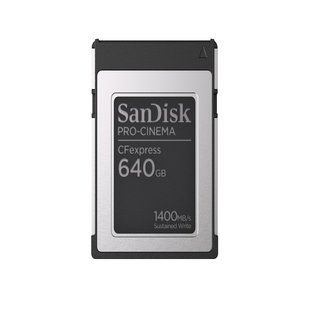 SanDisk 640GB PRO-Cinema CFexpress Type B - Up to 1700MB/s Read Speeds, 8K Video Capture, CFexpress Type B Card - SDCFEC-640G-GN4NN