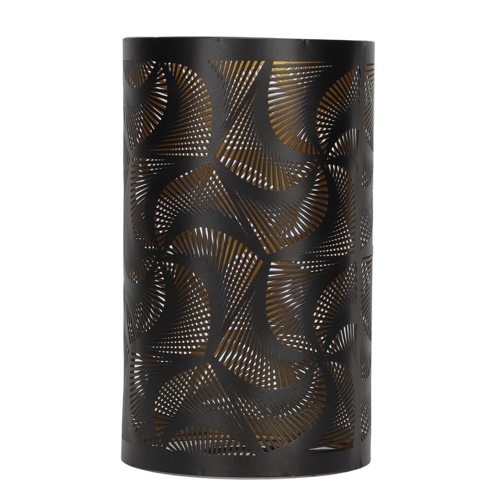 Gavigain Small Lamp Shade, Hollow Carved Lampshade, Barrel Metal Lampshade with Pattern of Windmill, Detachable Hollow Lampshade for E27 E26 Lamp Holder