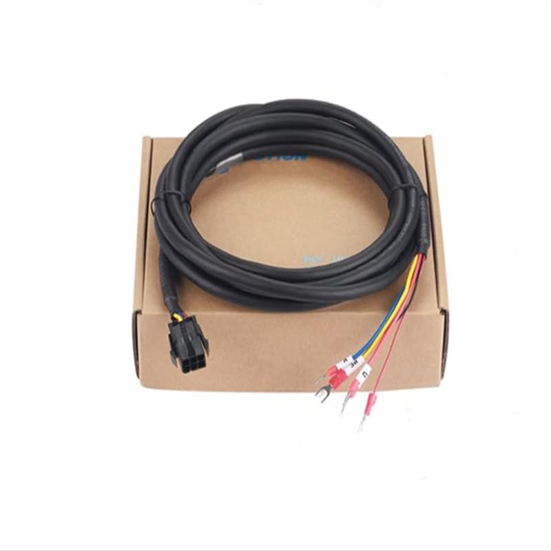 ASD-ABPW0103 for A2 Small Power Motor Cable with Brake 750W Black 3 Meters