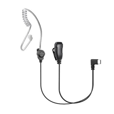 VOICEPING PTT Earpiece USB C - Earbuds with PTT Button and Mic (for Teams, Zello, and Other Walkie Talkie Apps on Android/iOS Smartphones)