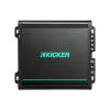 Kicker KMFC 6.5" 195 Watt Max Power Flat Mount Black Marine Loaded Tower Speakers w/ MultiColor LEDs (Pair), 2-Channel 190W Dynamic Power Weather-Resistant Boat Amplifier w/ Wiring Kit, Speaker Wire view 4
