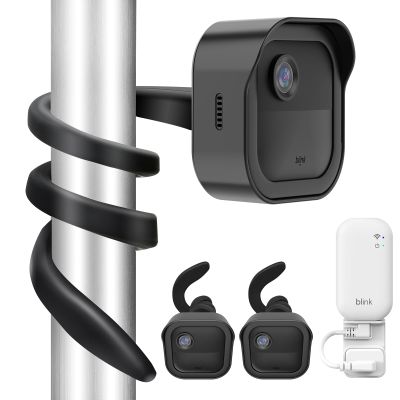 Gresur All-New Flexible Twist Mount Compatible with Blink Outdoor (4th &3rd Gen), Weather Proof Protective Housing for Blink Camera System (Black, 2Pack)