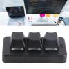 PenRux 3 Key Keypad, Ergonomic RGB Backlit One Handed Gaming Keypad USB Interface Mini Mechanical Programmable Macro Keypad for Computer OSU Office Work, Plug and Play (Black) view 3