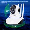 1080P Surveillance Camera with Night Vision Motion Detection 3 Antennas for Home Security Indoor Outdoor Monitoring System Weatherproof IP Camera view 2