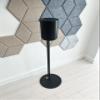 ynVISION.DESIGN Fixed Height Floor Stands Compatible with Sonos Era 100, Era 300 Speakers Pair - Surround Sound Speaker Stands with Built-In Cable Management, Sleek and Secure, 28.2 inches tall, Black view 3