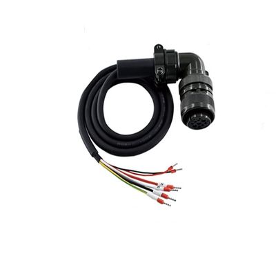 ASD-CAPW1103 for A2 servo high Power with Brake Motor Cable 850-3000W Black 3 Meters