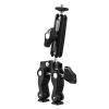 Andoer Multi-functional Clamp Bicycle Handlebar Adapter Mount Ball Mount Clamp Dual 360 Ballhead 1.5kg/3.3lbs Load Bearing Aluminum Alloy with 1/4 Screw 3/8 Thread Hole For amera Monitor Tripod view 1