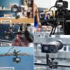 Andoer Multi-functional Clamp Bicycle Handlebar Adapter Mount Ball Mount Clamp Dual 360 Ballhead 1.5kg/3.3lbs Load Bearing Aluminum Alloy with 1/4 Screw 3/8 Thread Hole For amera Monitor Tripod view 2
