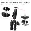 Andoer Multi-functional Clamp Bicycle Handlebar Adapter Mount Ball Mount Clamp Dual 360 Ballhead 1.5kg/3.3lbs Load Bearing Aluminum Alloy with 1/4 Screw 3/8 Thread Hole For amera Monitor Tripod view 4