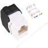 XYWHPGV Cat5E Jack RJ45 Module - Cat5E Network Coupler Punch Adapter White(d06eb 10edc 564db e4f9c c0247 ca2a5 view 1