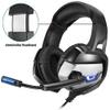 LEONYS Gaming Headset,Microphone Headphone Head-Mounted 7.1-Channel USB Gaming Headset/Wired Headset,for PC, Series X|S,PS5 (Color : Blue) view 2
