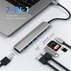 1pc 7-in-1 USB C Hub & 1pc SD Card Reader view 3