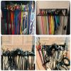 2 Pack 19 Slots Wall mountable Cable Hanger and Organizer,Cable Holder,Cable Organizer Studio Storage,Slots Width from 5.5 to 9.5mm for Cord Management Rack view 2