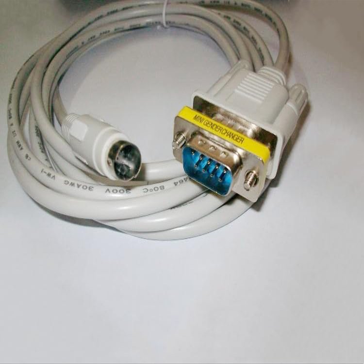 Compatible PV/PL-DVP PLC Cable PV,PL Touch Panel Connection DVP Series Cable Light Gray : 5m