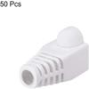 XYWHPGV RJ45 Boots Cover Anti debris Protector for Network Cable Cat5 Cat5E Cat6 6mm Hole Dia White Plastic 50Pcs(aeeee 21a35 f7763 86316 7373c 40fe6 view 2
