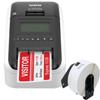 Brother QL-820NWB Professional Ultra Flexible Label Printer - WiFi, Ethernet and Bluetooth - 110 Labels Per Minute, 300 x 600 dpi, Auto Cutter, Includes 1 Roll of 400 Address Labels, Tilsiy view 1