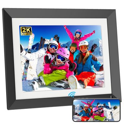 11-inch Dual-WiFi Digital Picture Frame -2.4G 5G 32GB 2K Smart Digital Photo Frames, 2176 * 1600 Pixels IPS Touch Screen, Motion Sensor, Share Photos Videos via App Email, Unlimited Cloud Storage