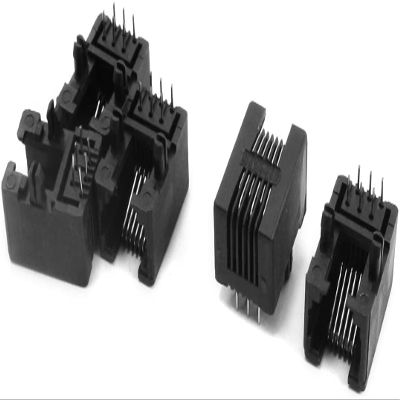 XYWHPGV 5pcs RJ11 PCB Mount Black Modular Jack 6P6C Phone Plug Connector(024b3 ea5e8 65ab2 abe0c 622be e56c4