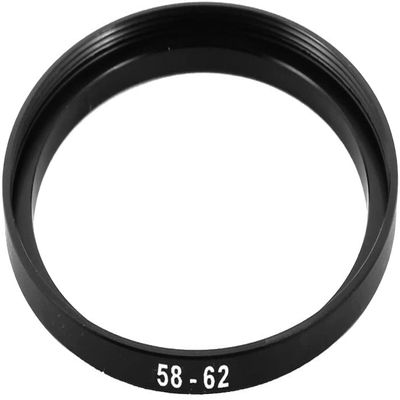 XYWHPGV 58mm-62mm 58mm to 62mm Step Up Ring Filter Adapter for Camera(90f55 3eca0 83bb2 81597 80b67 1134e