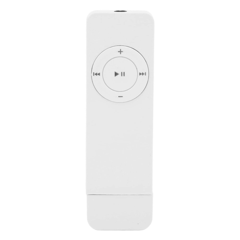 Lossless Sound Portable Mp3 Player, 64GB Mini Music Playe, for Students Running Travel(White)