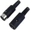 XYWHPGV Pair Black DIN 8 Pin Female + Male Adapter Socket Audio AV Connector(f148b cde81 74178 61297 599d9 2fb78 view 1