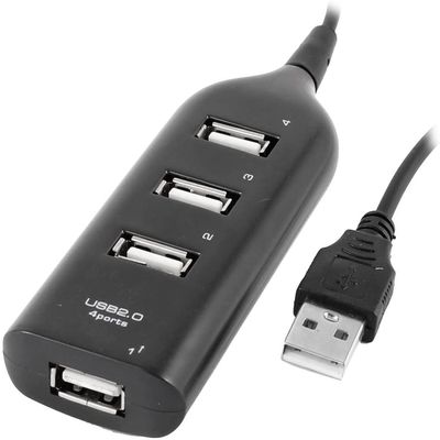 XYWHPGV PC High Speed 4 Port USB 2.0 Hub Cable Black (708f1 71a5a a6948 fd80d cdfc4 d7ebd
