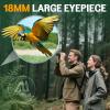 Aurosports 16x32 Compact Binoculars for Adults and Kids - High Powered Small Binoculars with Low Light Vision - Easy Focus Lightweight binos for Bird Watching Hunting Travel Hiking view 3