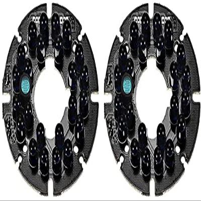 XYWHPGV 24 LEDs 850nm IR Infrared Board 60 Degrees Round Plate IR Illuminator Board Bulb for CCTV Security Camera 2pcs(d9755 37c1d 1e5d9 592e7 34dbd 58451