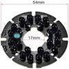 XYWHPGV 24 LEDs 850nm IR Infrared Board 60 Degrees Round Plate IR Illuminator Board Bulb for CCTV Security Camera 2pcs(d9755 37c1d 1e5d9 592e7 34dbd 58451 view 2