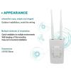 4G LTE Router with SIM Card Slot, 300Mbps Unlocked Mobile Hotspot Router with Dual 5dBi High Gain Antenna (US Plug 100240V) view 3