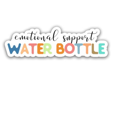 18DECOFUS (3pcs) Emotional Support Water Bottle Stickers, Christmas Stickers, Mental Health Stickers, Water Assistant Motivational Sticker for Laptop Phone Water Bottle, Christmas Gifts (Size 3")