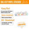 18DECOFUS (3pcs) Emotional Support Water Bottle Stickers, Christmas Stickers, Mental Health Stickers, Water Assistant Motivational Sticker for Laptop Phone Water Bottle, Christmas Gifts (Size 3") view 3