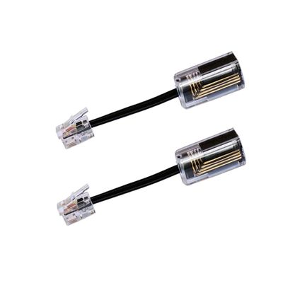 Lativu Phone Cord Detangler for Desk Phone, 2 Pack 360 Degree Rotating Telephone Cord Detangler Swivel Cord, No Tangle Phone Cord for Landline
