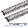 UKCOCO Cable Protector Stainless Steel Hose Wires from Pets Automotive Wire Wrap Car Protector Hose Cord Protector Cable Sleeve Wire Loom Tubing Wire Cover Ripple Marine Line view 4
