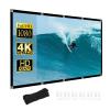 AIZYR Portable Projector Screen Anti Light Curtain Foldable HD 4K 16:9/4:3 Wall Projection for Home Indoor Outdoor,84in/172 * 125cm(4:3) view 1